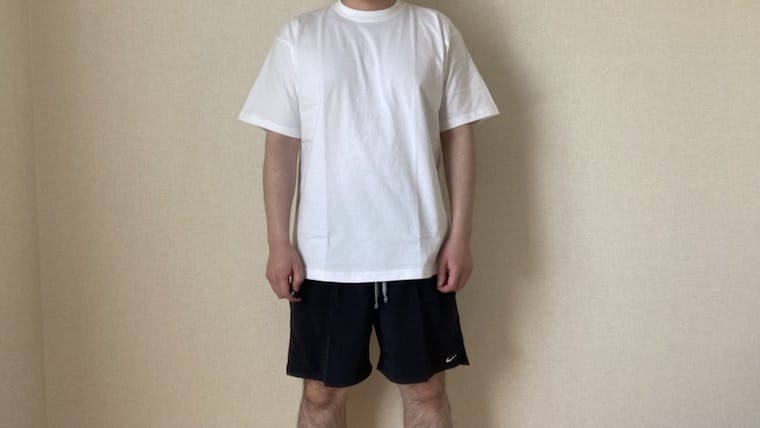 ユナイテッドアスレ 6.2オンス プレミアム Tシャツ ホワイト XLのサイズ感