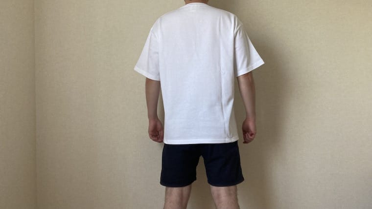 ユナイテッドアスレ 9.1オンス マグナムウェイト ビッグシルエット Tシャツ ホワイト Lサイズのサイズ感